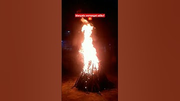 Menyala semangat Api unggun 🤩 #apiunggun #pramuka #pelantikan #scout #siswa #annuriyah © art 315