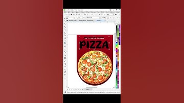 Poster design in CorelDraw pizza poster design #coreldraw #pizzalover #graphicdesigner  #reels