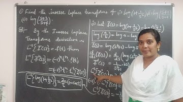 JNTU B.Tech M1 Maths. Problem on Inverse Laplace Transforms using derivatives of Inverse Laplace Tra