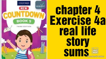oxford new countdown book 5 third edition || chapter 4 |  real life story sums page 76 | Exercise 4a