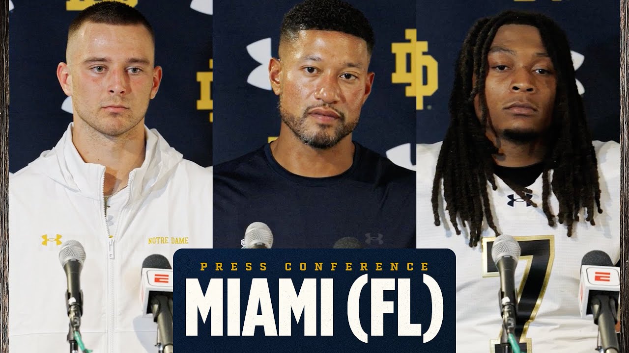 Miami (FL) Postgame Press Conference (8.31.25) | Notre Dame Football
