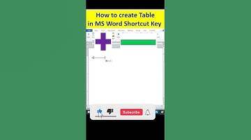 How to create Table in MS Word Shortcut  ||  #keyboard #computer #jksaini #jksaini8989