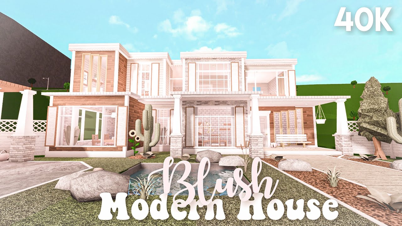 10 Bloxburg<blush things ideas  unique house design, bloxburg