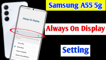 Samsung a55 5g always on display setting | how to enable always on display in Samsung a55 5g
