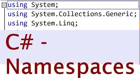 C# Tutorials | Namespaces | For Absolute Beginners | Urdu , Hindi