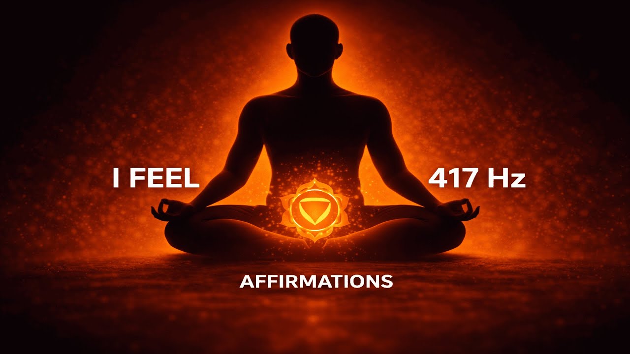 I Feel Positive Affirmations | 🟠 417 Hz Sacral Chakra Healing - YouTube