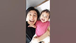 I followed my 1-year-old daughter on her morning routine and she was so cute #shorts