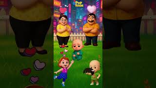 Give wigs to family 😆 #cartoon #shorts #animation #english