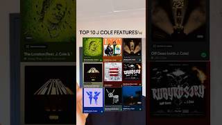 RANKING TOP 10 J COLE FEATURES 😳 W or L list?👀 #shorts #rap