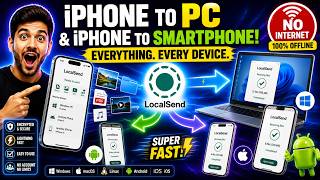 Best FREE AirDrop Alternative for Windows, Android &amp; iPhone 🔥