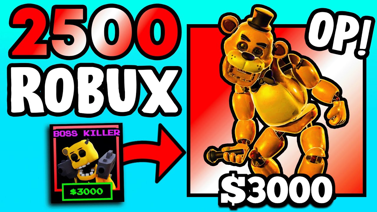 NEW PAY to WIN GOLDEN FREDDY FAZBEAR scammed me 💀