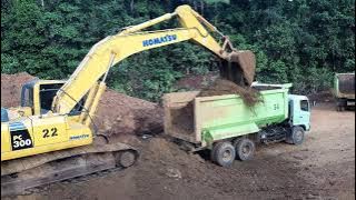 Komatsu PC 300-8 Duet dg Hino.