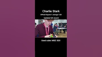 Charlie Stark broke Square-1 UK record with the result of 7.23 average! Used cube: MGC SQ1