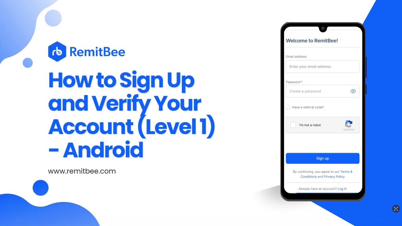 (Android) How to Sign Up and Verify Your Account - Level 1 - YouTube