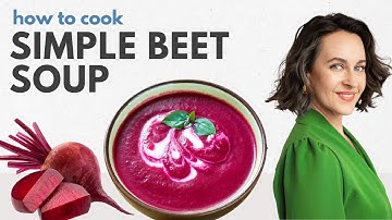 Simple Summer Beet Soup: Recipe by Nourishing Traditions - How to Eat Beets - Vegetarian Borscht
