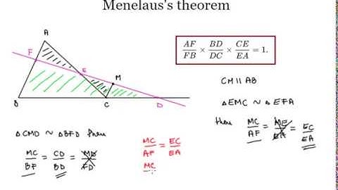 Menelaus Theorem and Proof