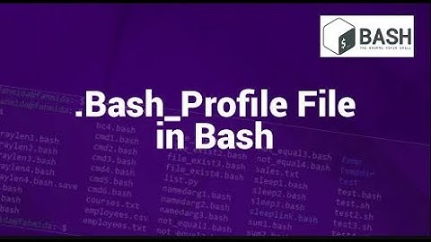 Customizing Your Terminal: .bash_profile |How to configure bash_profile
