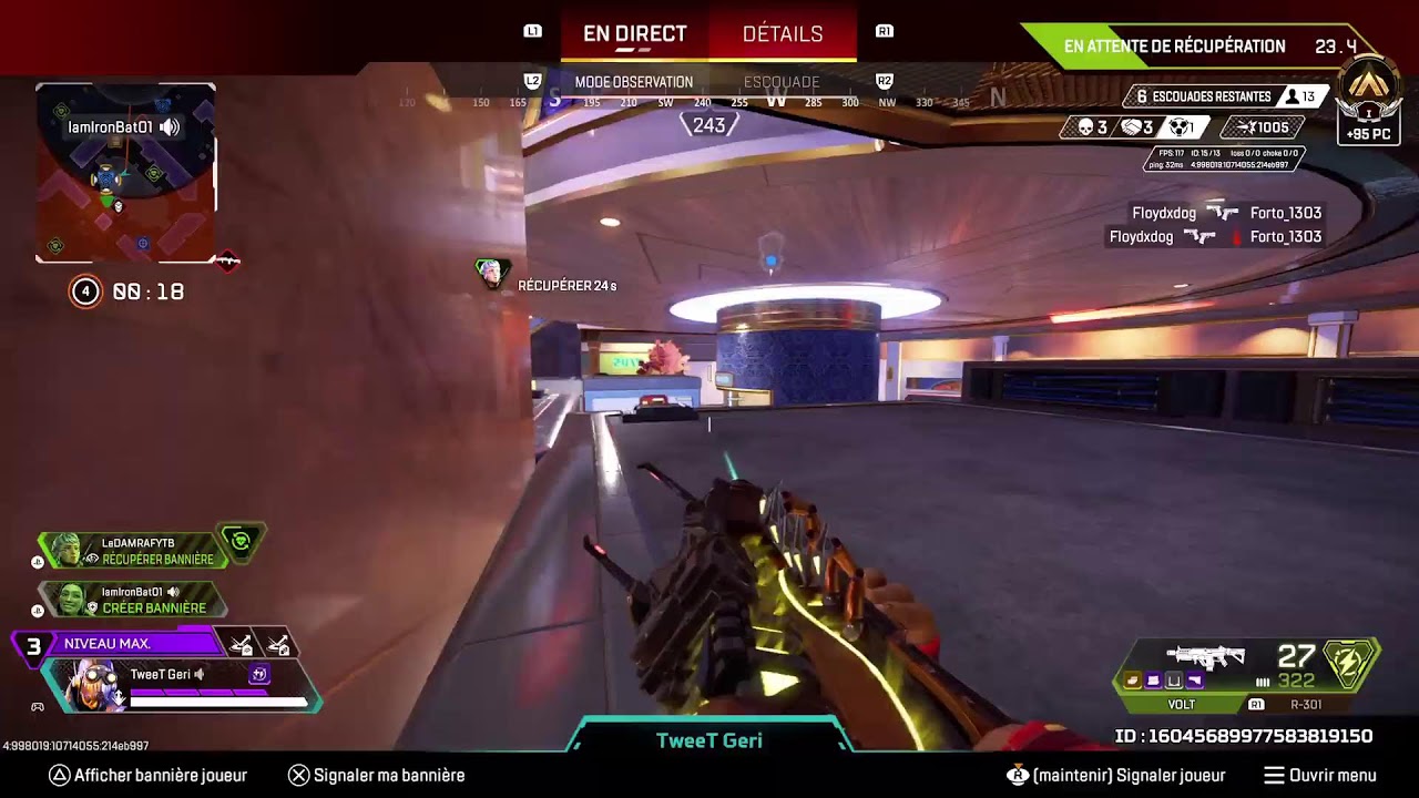 Apex Legends classer go platine