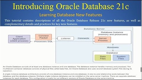 Oracle 21c | Introducing Oracle Database New Features | Oracle Database 21c  Innovation Release!