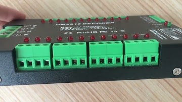 24 Channel RGB DMX512 LED Decoder with Indicator light control single or RGB lamps for adversting
