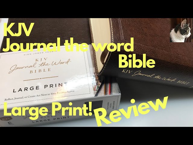 KJV, Journal the Word Bible, Large Print, by Thomas Nelson