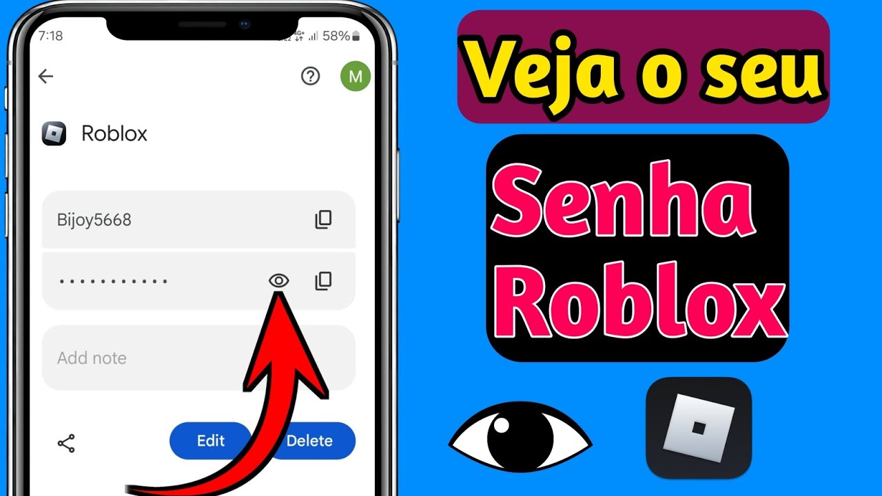Como ver sua senha do Roblox (novo 2024) | Veja a senha de login do ...