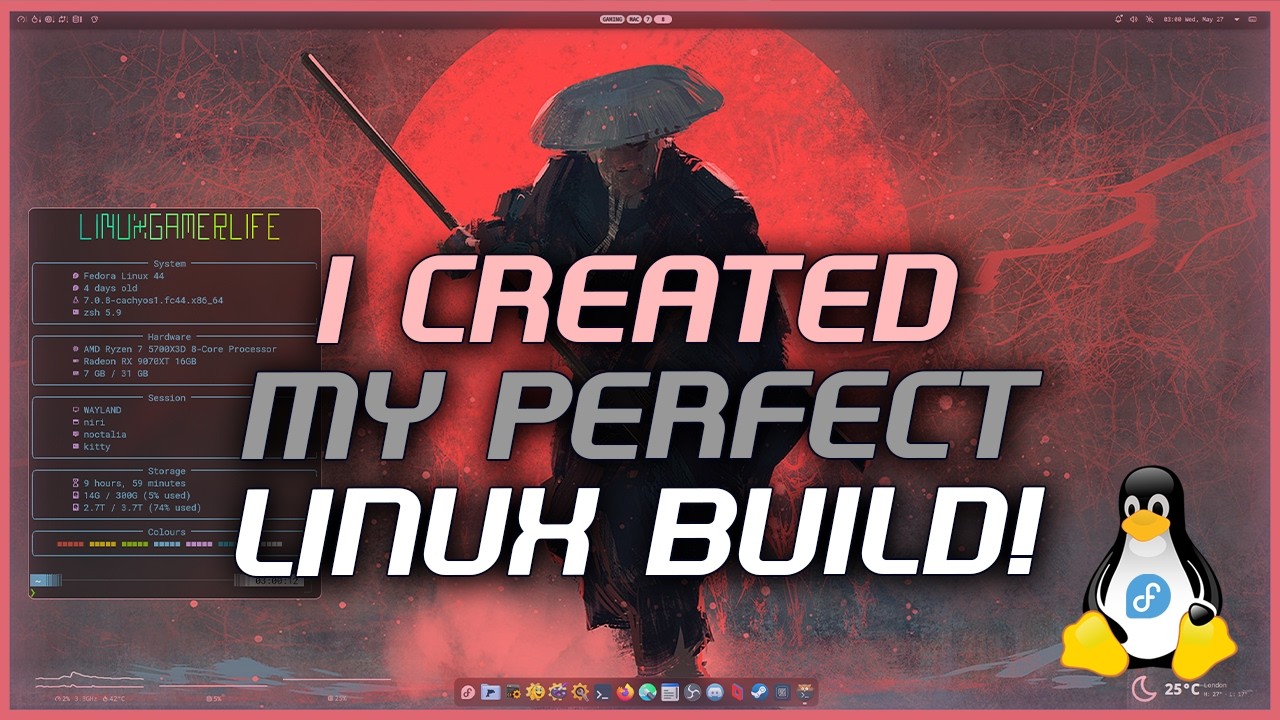 One year on Fedora led to my cleanest Linux build yet - YouTube