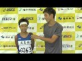 20150809 県民スポーツ祭 小女100m1着ｲﾝﾀﾋﾞｭｰﾀｲﾑﾚｰｽ1組）