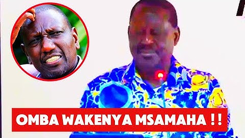 YOU'VE FAILED KENYANS; ANGRY RAILA ODINGA TELLS RUTO AFTER HIS REMARKS TO POLICE "SHOOT LEGS"
