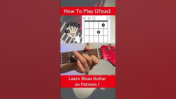How to play D7sus2 in an open string position #shorts  #guitarchords #guitarlessonsforbeginners