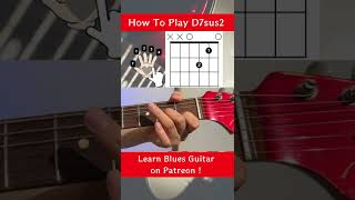How to play D7sus2 in an open string position #shorts #guitarchords #guitarlessonsforbeginners