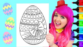 Coloring an Easter Egg | Markers