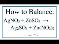 Balancing Chemical Equations with Ions