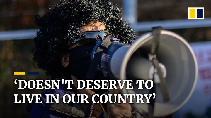 Loudspeaker protests disrupt former South Korean l...