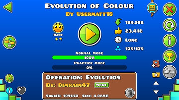 [Geometry Dash] Evolution of Colour (Hard ☆5) by Usermatt18