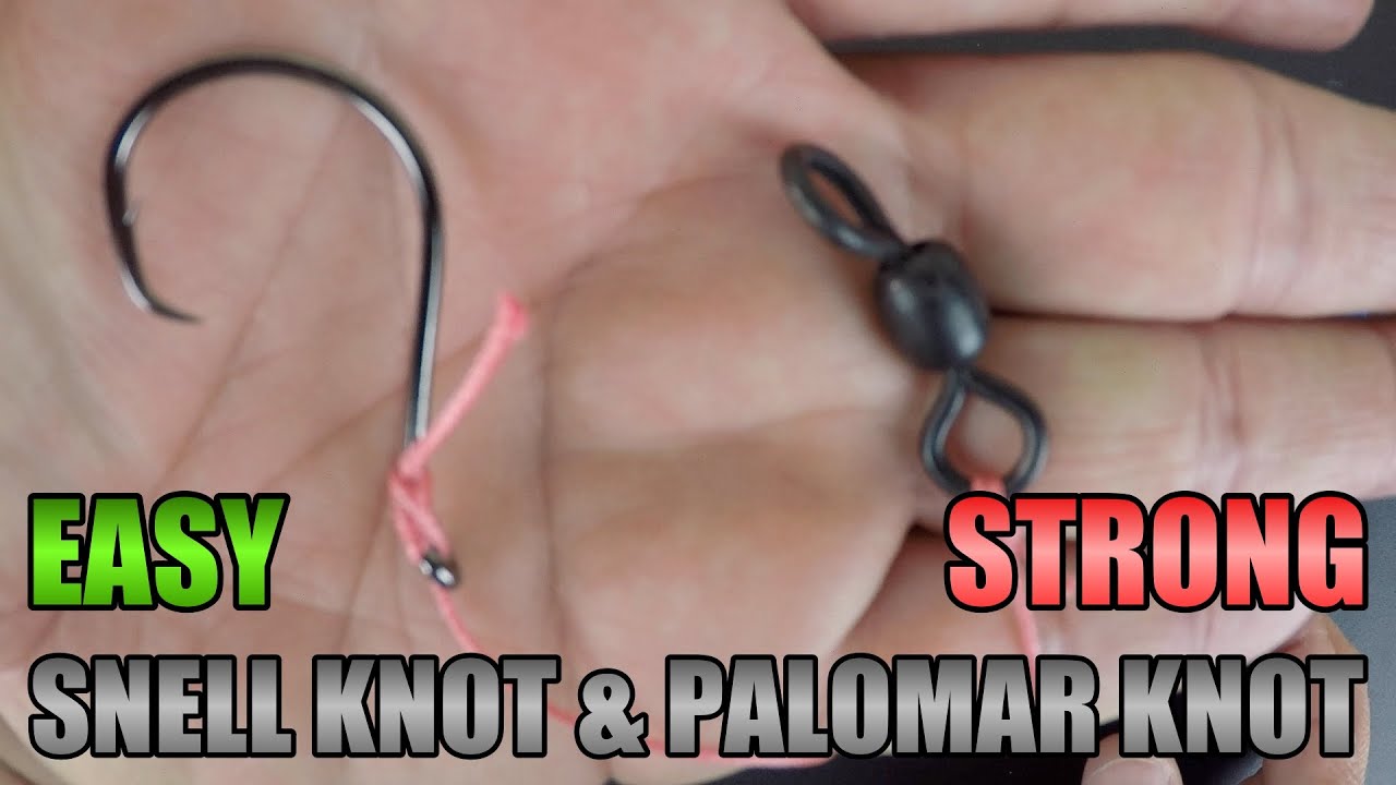 EASIEST WAY TO SNELL A CIRCLE HOOK & HOW TO TIE A PALOMAR KNOT TO A