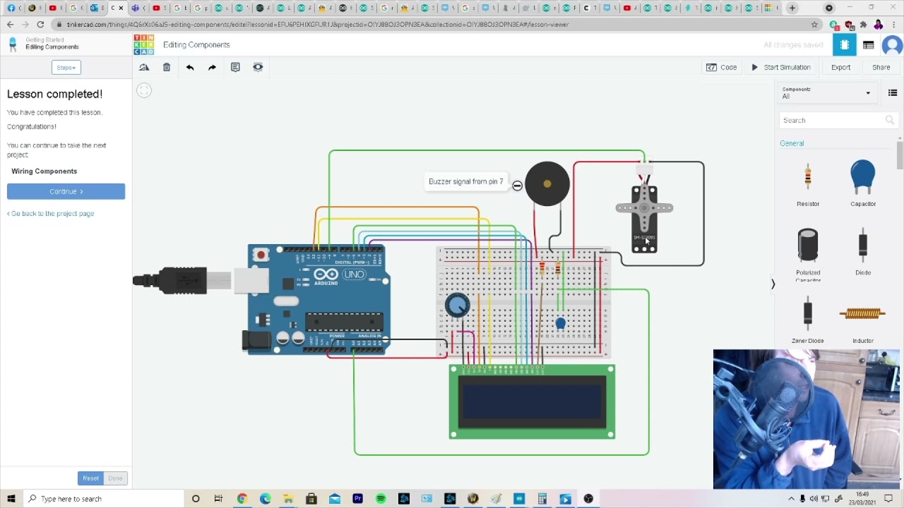Simple Arduino Temperature and Servo Motor - YouTube