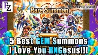 Brave Frontier: 5 GEM Summons - I Love You RNGesus!!!