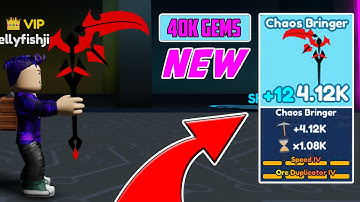 Buying NEW GEM Pickaxe in Mining Simulator 2 (Roblox)