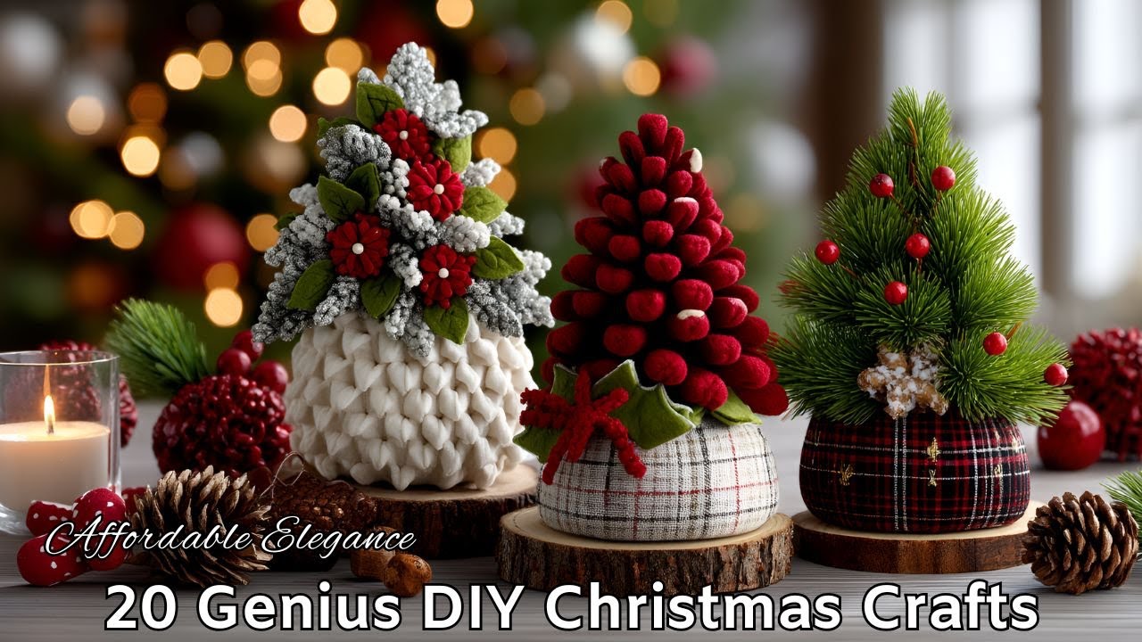 20 Genius DIY Christmas Crafts 2025–2026 – Simple, Affordable & Must Try! 🎄