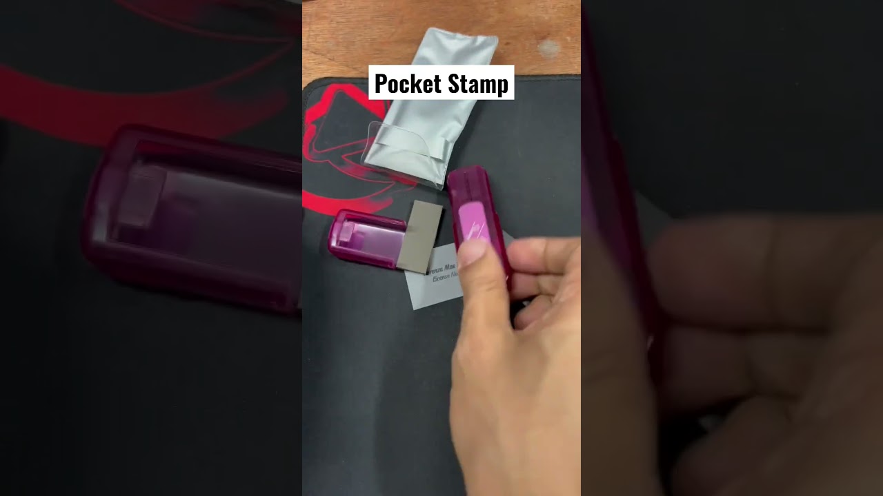 How to make a pocket stamp