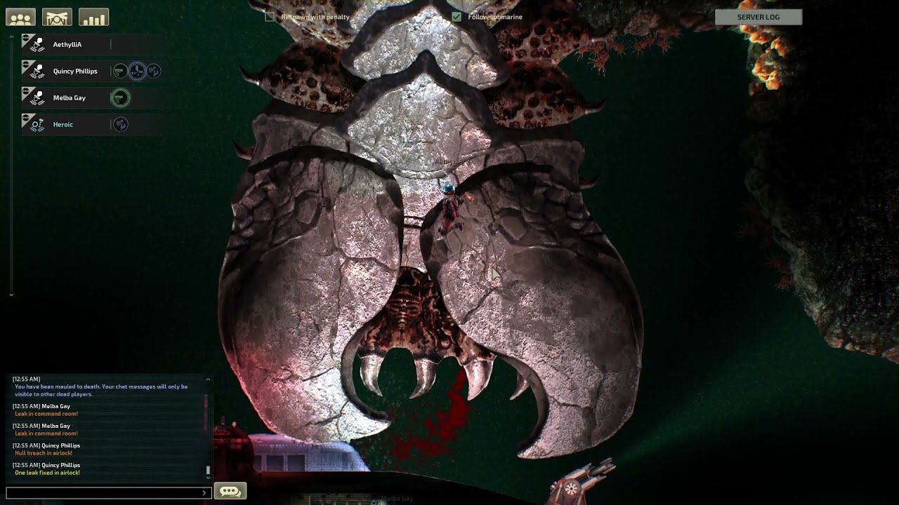 Barotrauma Endworm Encounter All Crew Killed YouTube