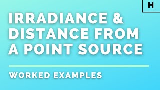 Higher Physics | Particles & Waves | Irradiance & Distance from a Point Source | WORKED EXAMPLES