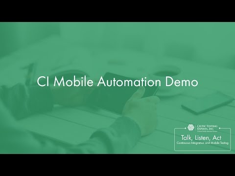CI Mobile Automation Demo | CelticQA Solutions