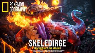 NatGeo: Requiem of the Caldera | Skeledirge - Crimson Dirge Flame Monarch (Real-Life Pokémon)