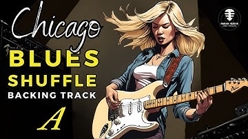 Chicago Shuffle Blues backing track - Jam in A