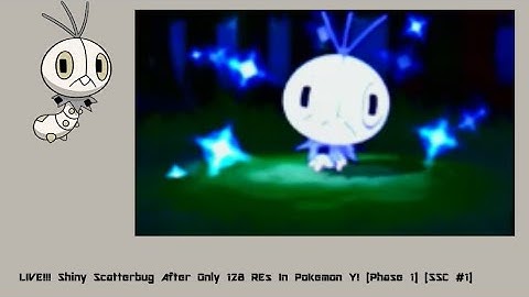 LIVE!!! Shiny Scatterbug After Only 128 REs In Pokemon Y! [Phase 1] [SSC #1]