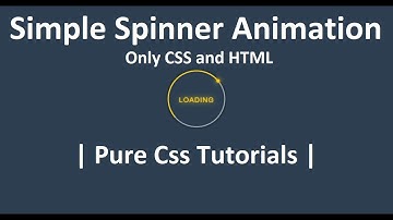 Spinner Animation tutorial. Glowing loading ring - Pure CSS Tutorials - Html and CSS