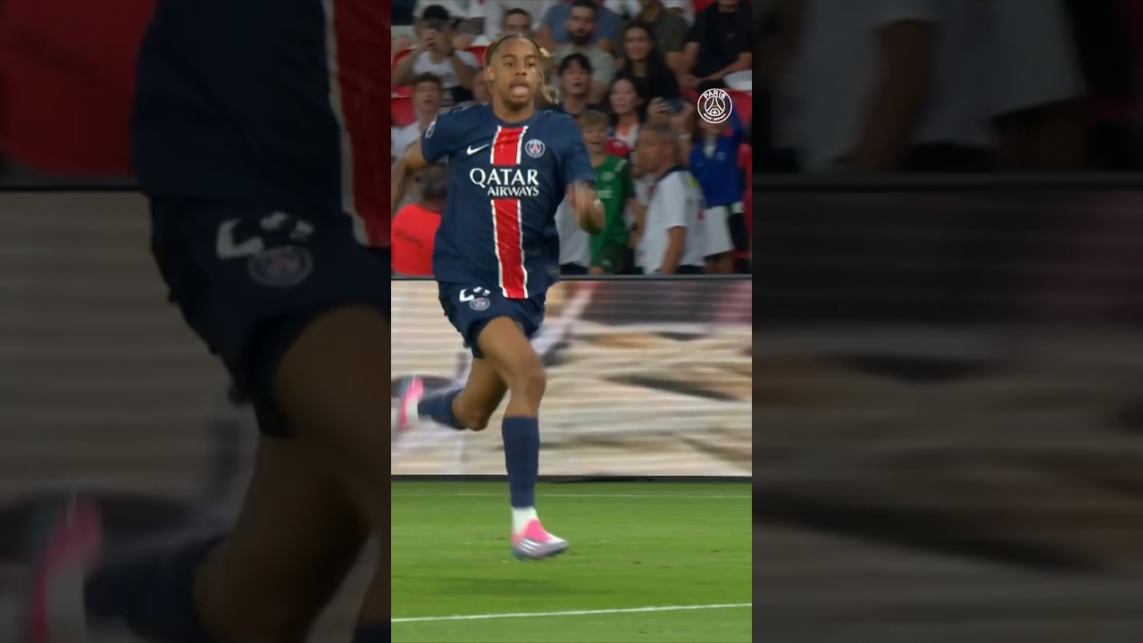 𝐶𝑎𝑡𝑐ℎ 𝑀𝑒 𝐼𝑓 𝑌𝑜𝑢 𝐶𝑎𝑛 🚄 #Shorts #psg #football #barcola