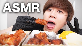 【ASMR】韓国チキンをバリバリいい音を奏でて食べます！【モッパン】